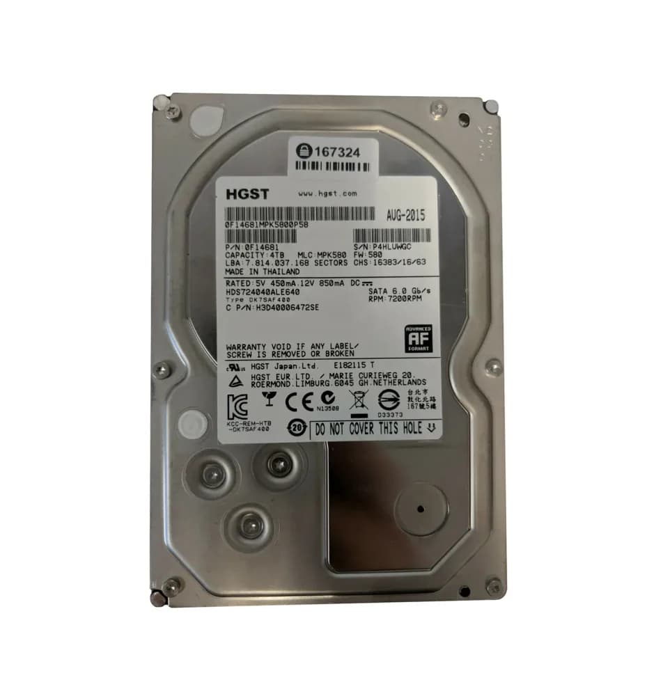 H3D40006472SE - Hitachi 4TB 7200RPM SATA 6Gb/s 3.5-in Hard Drive