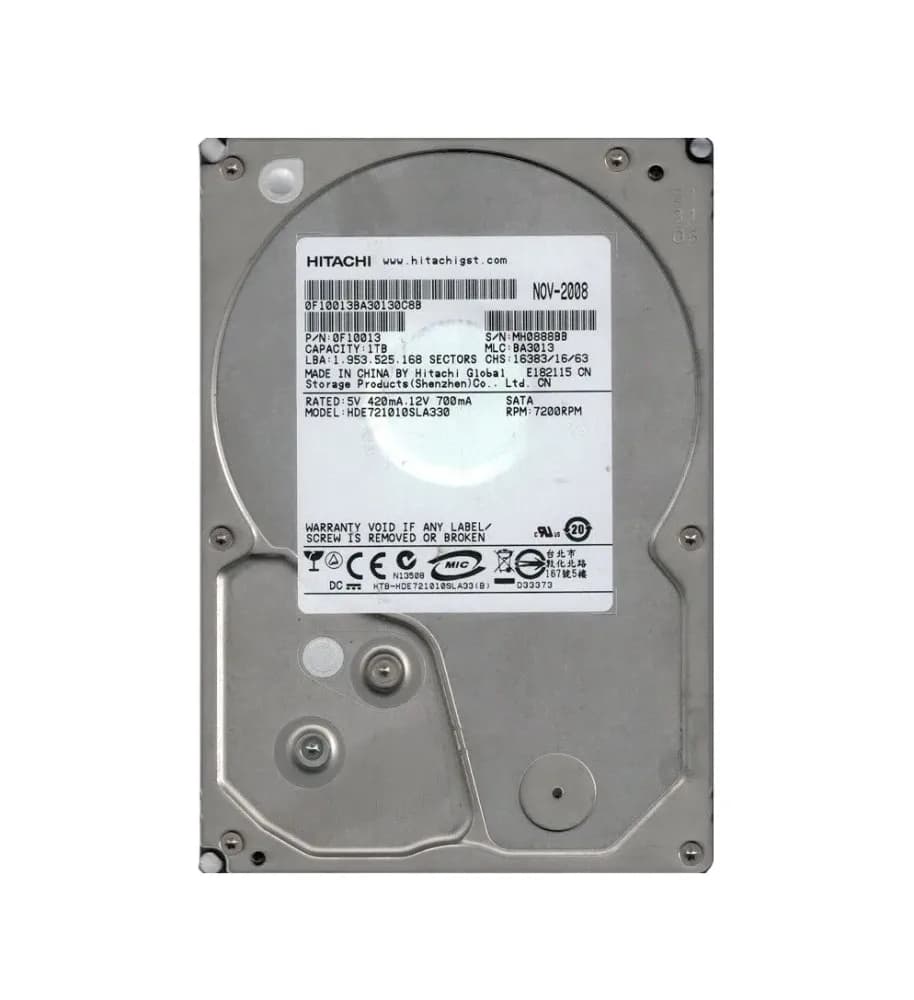 HDE721010SLA330 - Hitachi 1TB 7200RPM SATA 3Gb/s 3.5-in Hard Drive