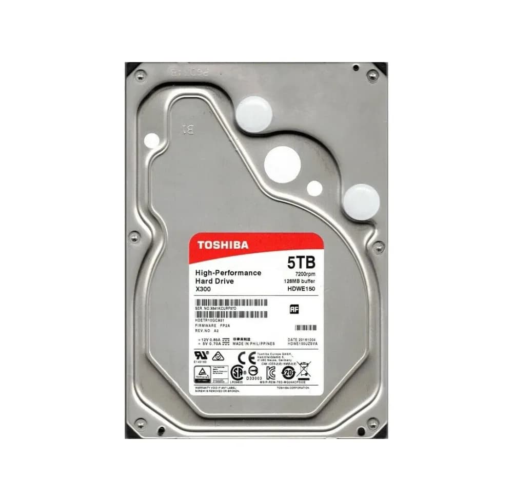 HDETR10GCA51 - Toshiba 5TB 7200RPM SATA 6Gb/s 3.5-in Hard Drive