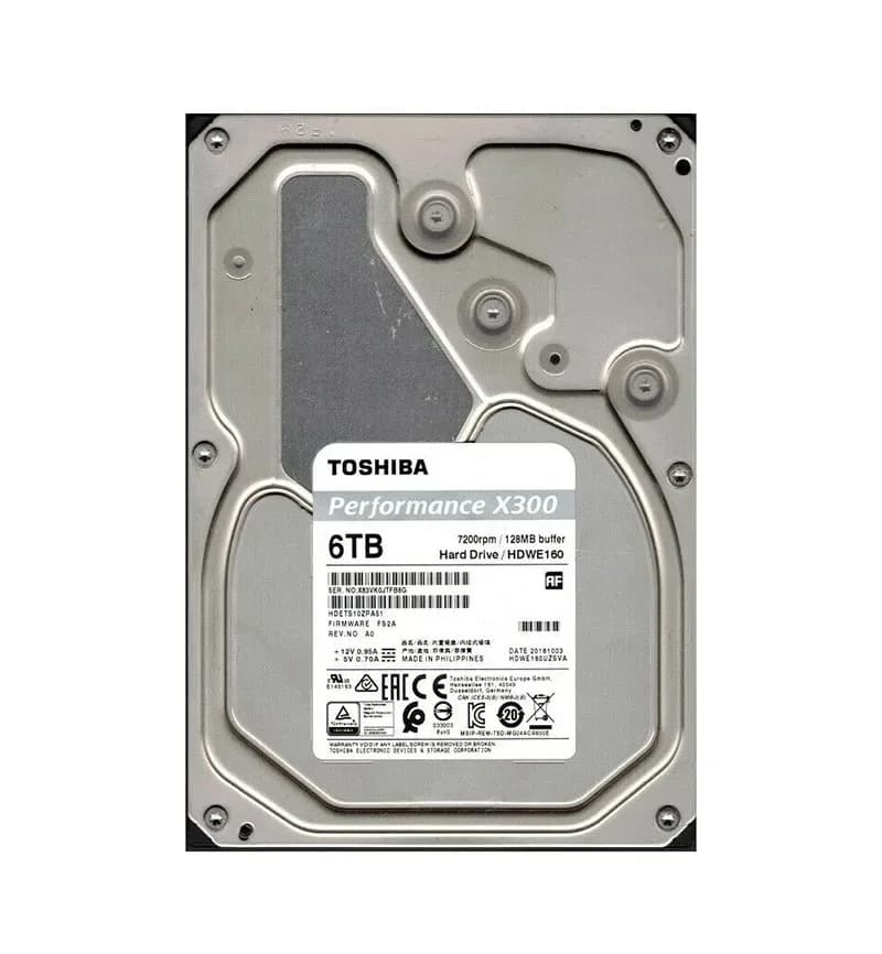 HDETS10 - Toshiba 6TB 7200RPM SATA 6Gb/s 3.5-in Hard Drive