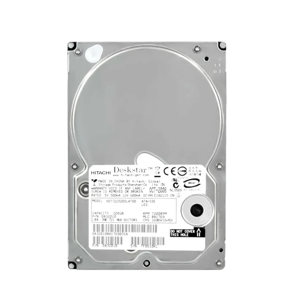 HDT722520DLAT80 - Hitachi 200RPMGB 7200RPM ATA-133 133MB/s 3.5-in HDD