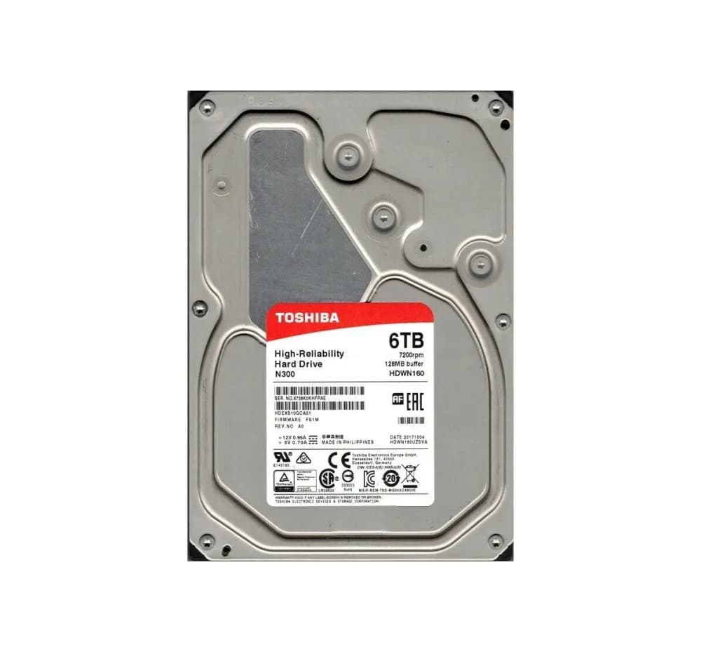 HDWN160UZSVA - Toshiba 6TB 7200RPM SATA 6Gb/s 3.5-in Hard Drive