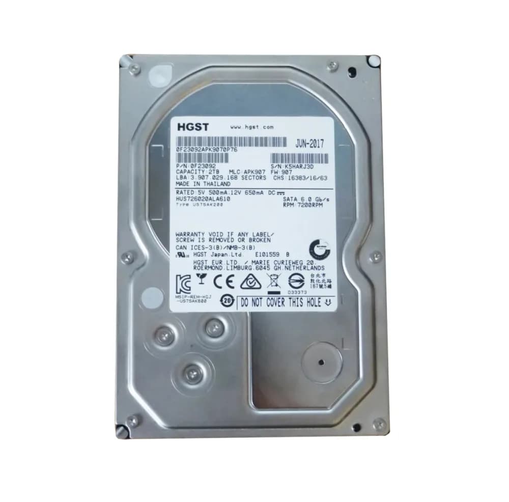 HUS726020ALA610 - HGST 2TB 7200RPM SATA 6Gb/s 3.5-in Hard Drive