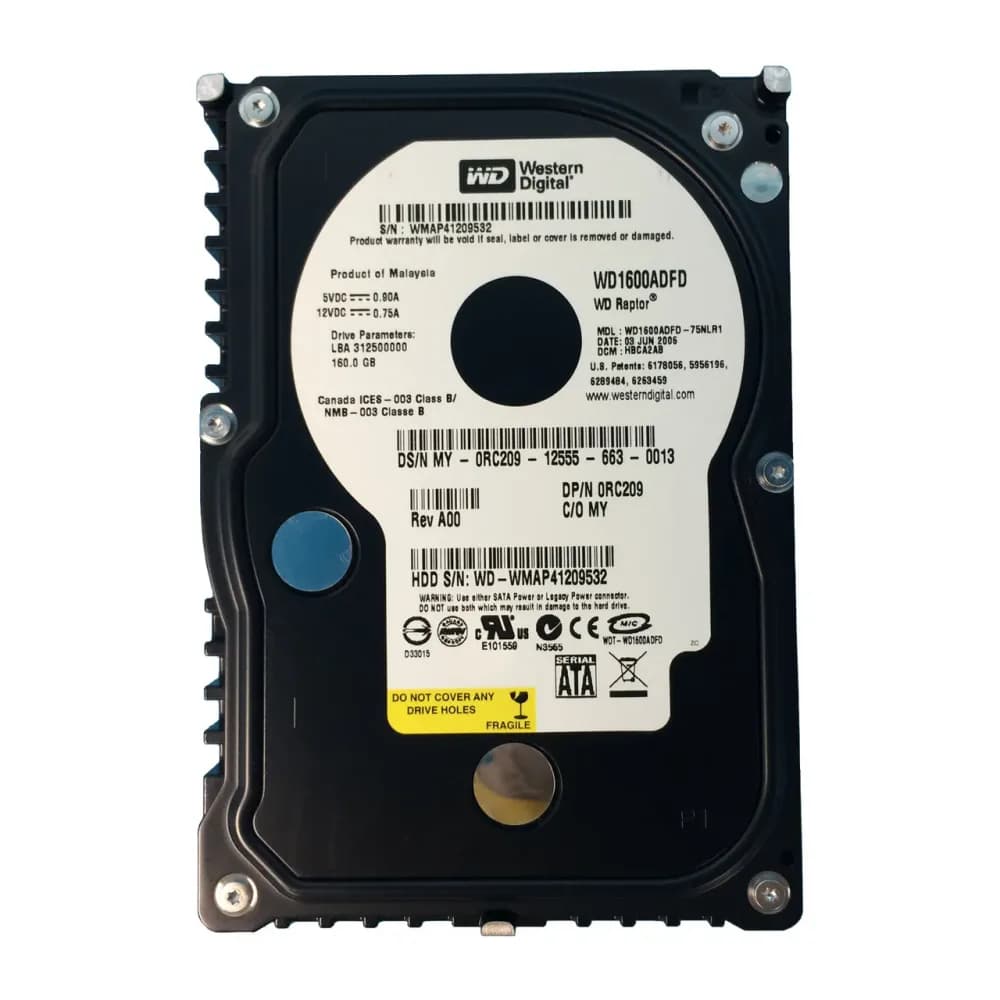RC209 - Dell 160GB 10000RPM SATA 1.5Gb/s 3.5-in Hard Drive