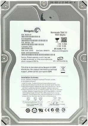 ST31000340AS - Seagate 1TB 7200RPM SATA 3Gb/s 3.5-in Hard Drive