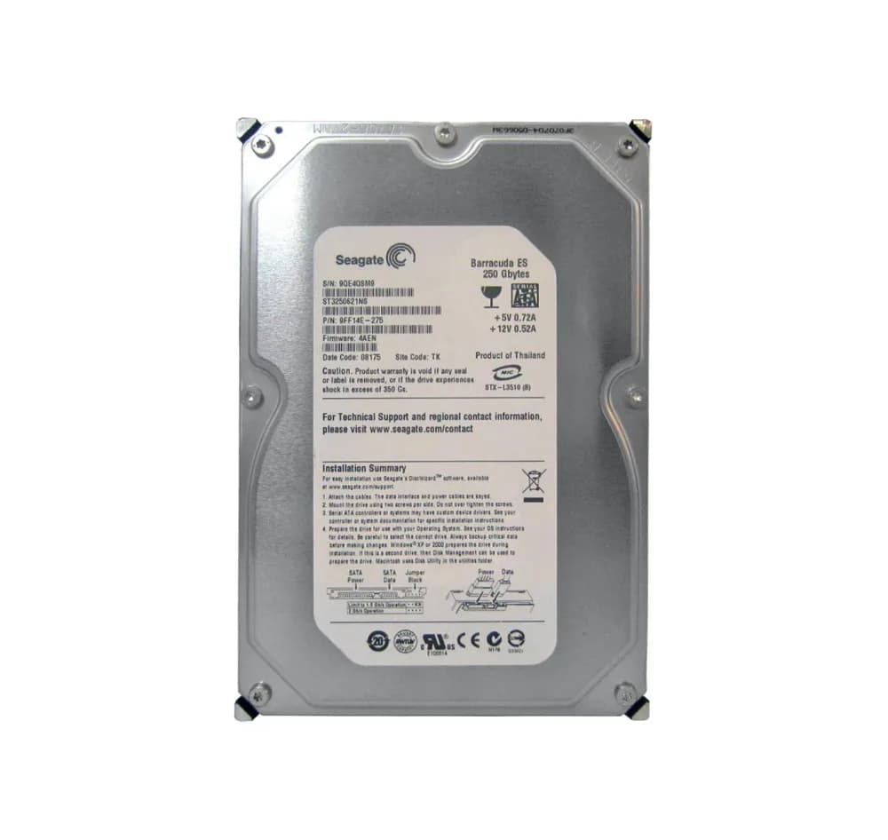 ST3250621NS - Seagate 250GB 7200RPM SATA 3Gb/s 3.5-in Hard Drive