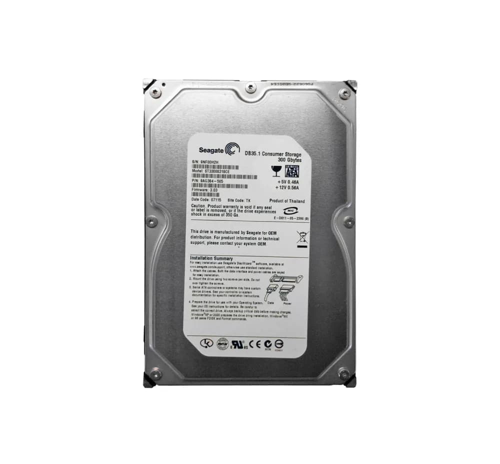 ST3300831SCE - Seagate 300GB 7200RPM SATA 1.5Gb/s 3.5-in Hard Drive
