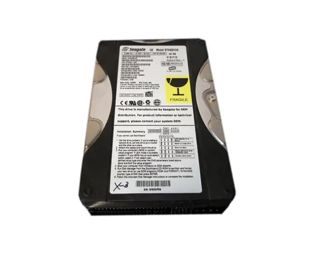 ST340810A - Seagate 40GB 5400RPM ATA/100 3.5-inch Hard Drive