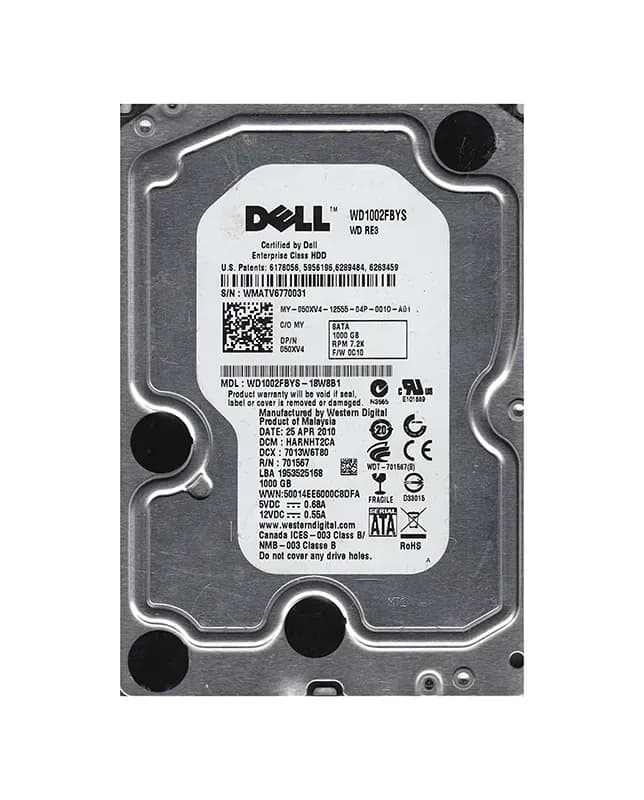 WD1002FBYS-18W8B1 - Western Digital 1TB 7200RPM SATA 3Gb/s 3.5-in HDD