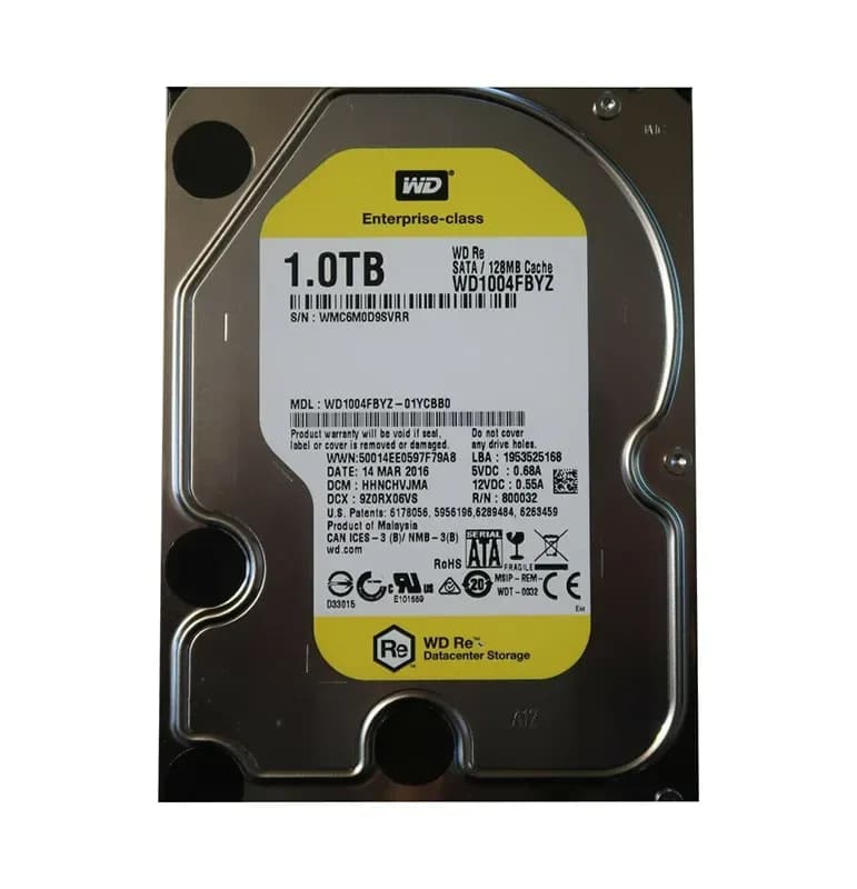 WD1004FBYZ-01YCBB0 - Western Digital 1TB 7200RPM SATA 6Gb/s 3.5-in HDD