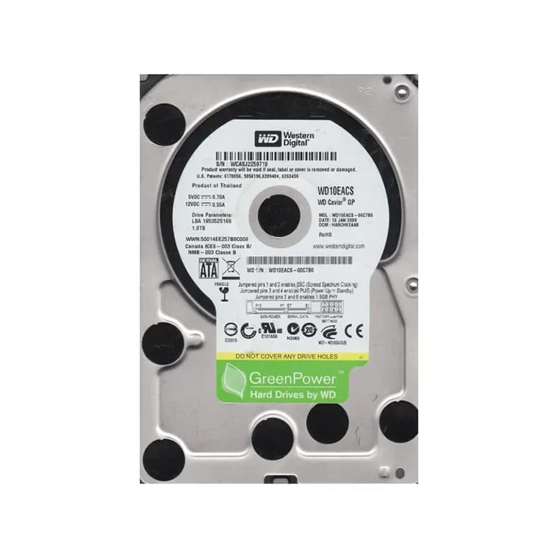 WD10EACS-00C7B0 - Western Digital 1TB 7200RPM SATA 3Gb/s 3.5-in HDD