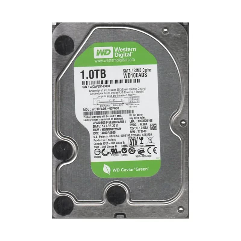 WD10EADS-00P6B0 - Western Digital 1TB 5400RPM SATA 3Gb/s 3.5-in HDD