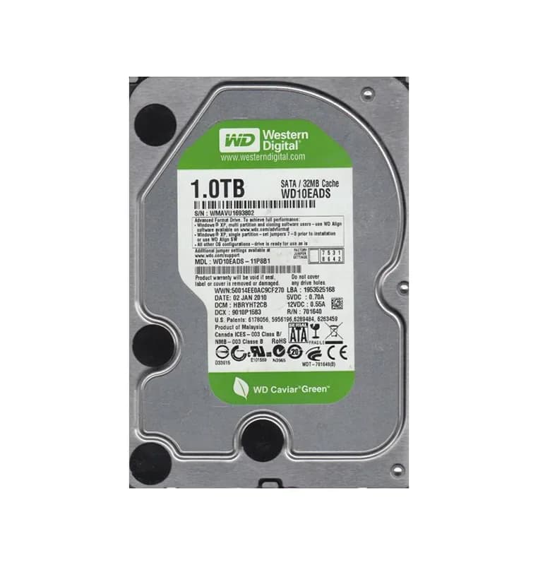 WD10EADS-11P8B1 - Western Digital 1TB 5400RPM SATA 3Gb/s 3.5-in HDD