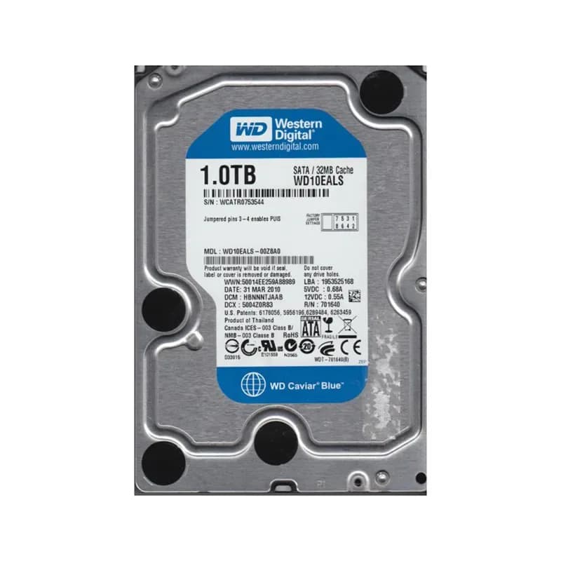 WD10EALS-00Z8A0 - Western Digital 1TB 7200RPM SATA 3Gb/s 3.5-in HDD