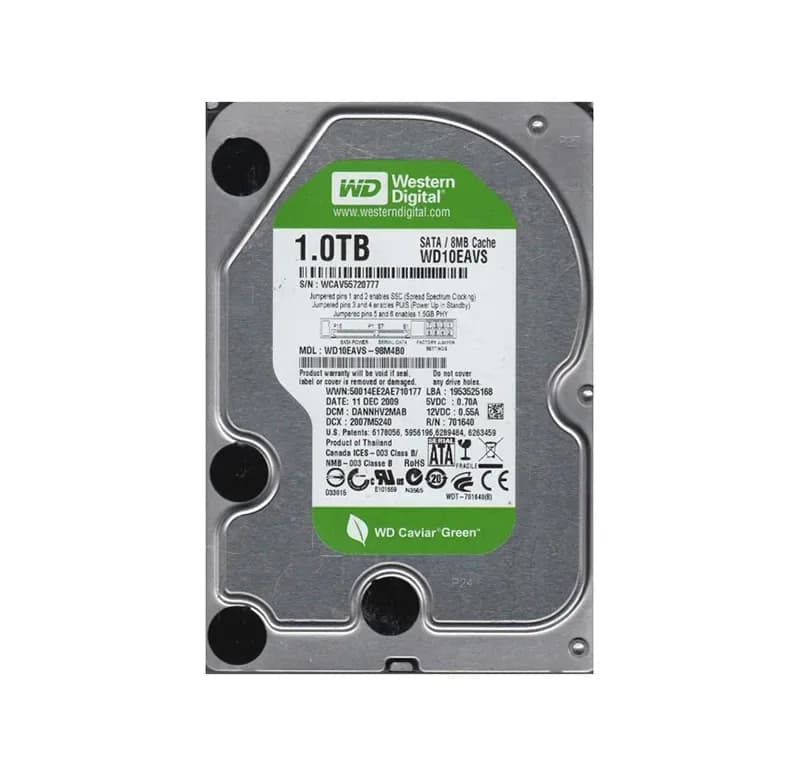 WD10EAVS-98M4B0 - Western Digital 1TB 7200RPM SATA 3Gb/s 3.5-in HDD