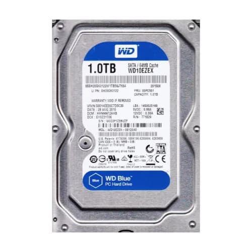 WD10EZEX-08Y20A0 - Western Digital 1TB 7200RPM SATA 6Gb/s 3.5-in HDD