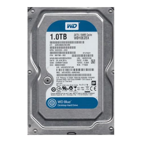 WD10EZEX-60M2NA0 - Western Digital 1TB 7200RPM SATA 6Gb/s 3.5-in HDD