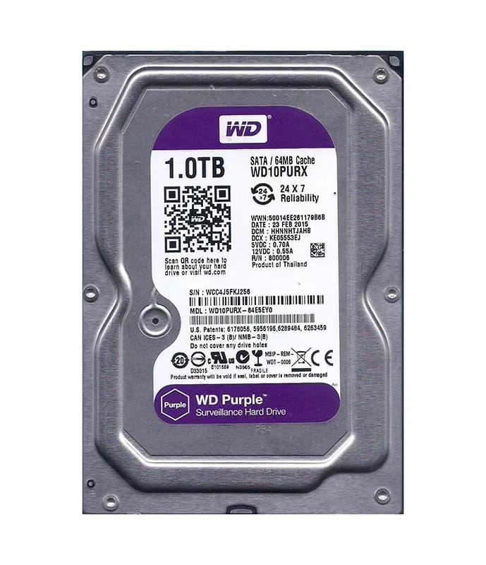 WD10PURX-64E5EY0 - Western Digital 1TB 7200RPM SATA 6Gb/s 3.5-in HDD