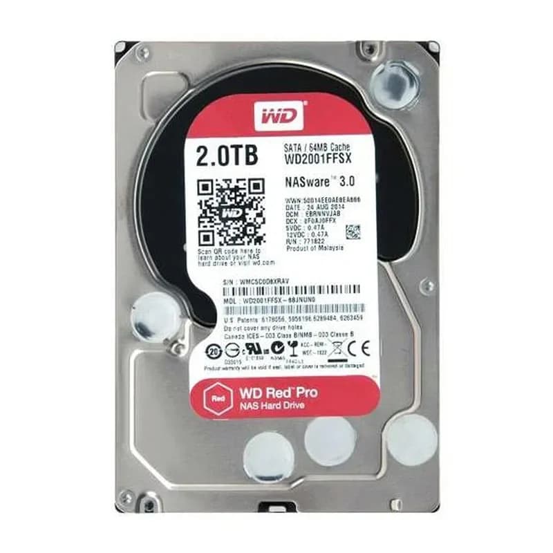 WD2001FFSX-68JNUN0 - WD 2TB 7200RPM SATA 6Gb/s 3.5-in HDD