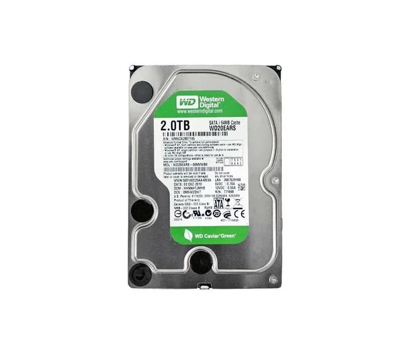 WD20EARS - Western Digital 2TB 5400RPM SATA 3Gb/s 3.5-in Hard Drive