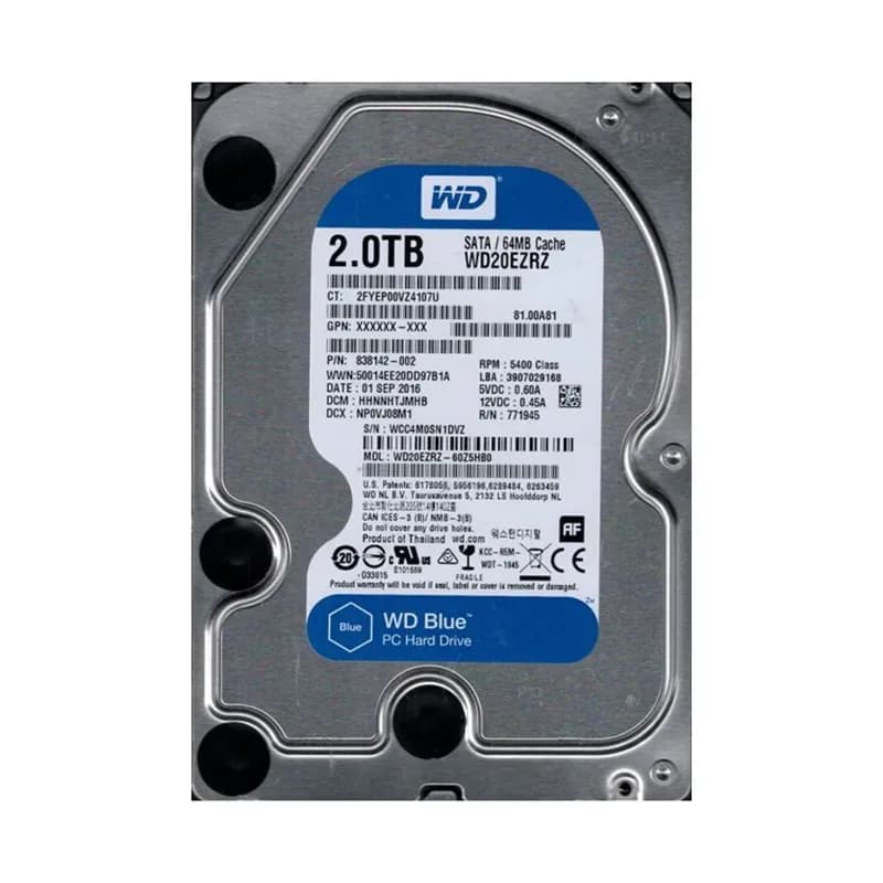WD20EZRZ-60Z5HB0 - Western Digital 2TB 5400RPM SATA 6Gb/s 3.5-in HDD
