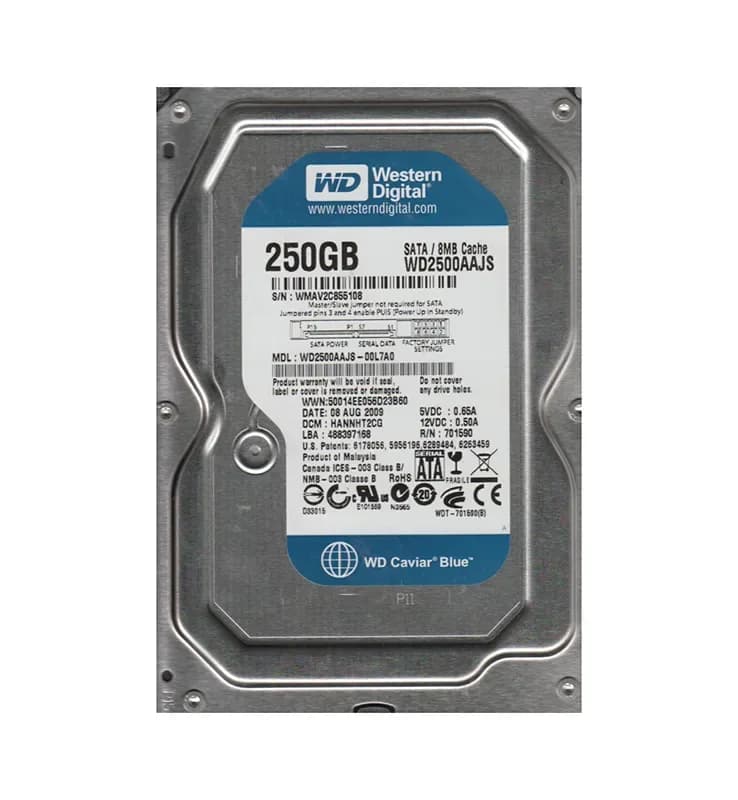 WD2500AAJS-00L7A0 - WD 250GB 7200RPM SATA 3Gb/s 3.5-in HDD