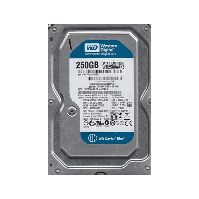 WD2500AAKS-402AA0 - WD 250GB 7200RPM SATA 3Gb/s 3.5-in HDD
