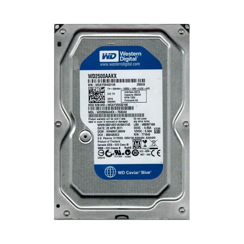 WD2500AAKX-753CA0 - WD 250GB 7200RPM SATA 6Gb/s 3.5-in HDD