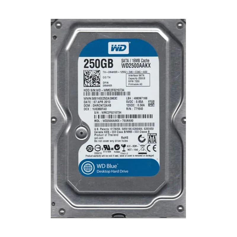 WD2500AAKX-75U6AA0 - WD 250GB 7200RPM SATA 6Gb/s 3.5-in HDD