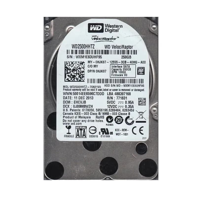 WD2500HHTZ-75N21V0 - WD 250GB 10000RPM SATA 6Gb/s 3.5-in HDD