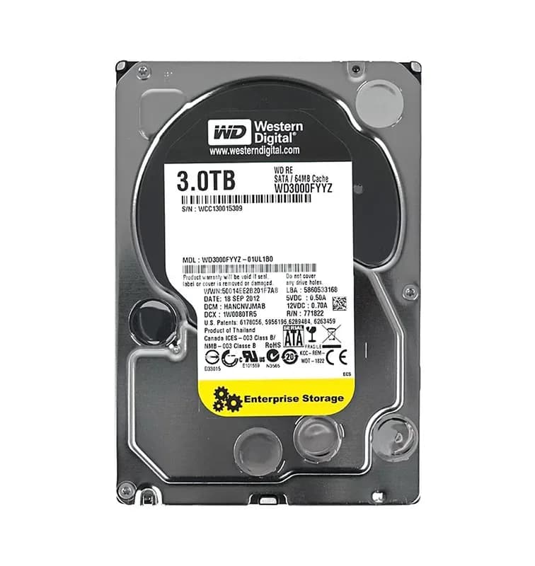 WD3000FYYZ-01UL1B0 - Western Digital 3TB 7200RPM SATA 6Gb/s 3.5-in HDD