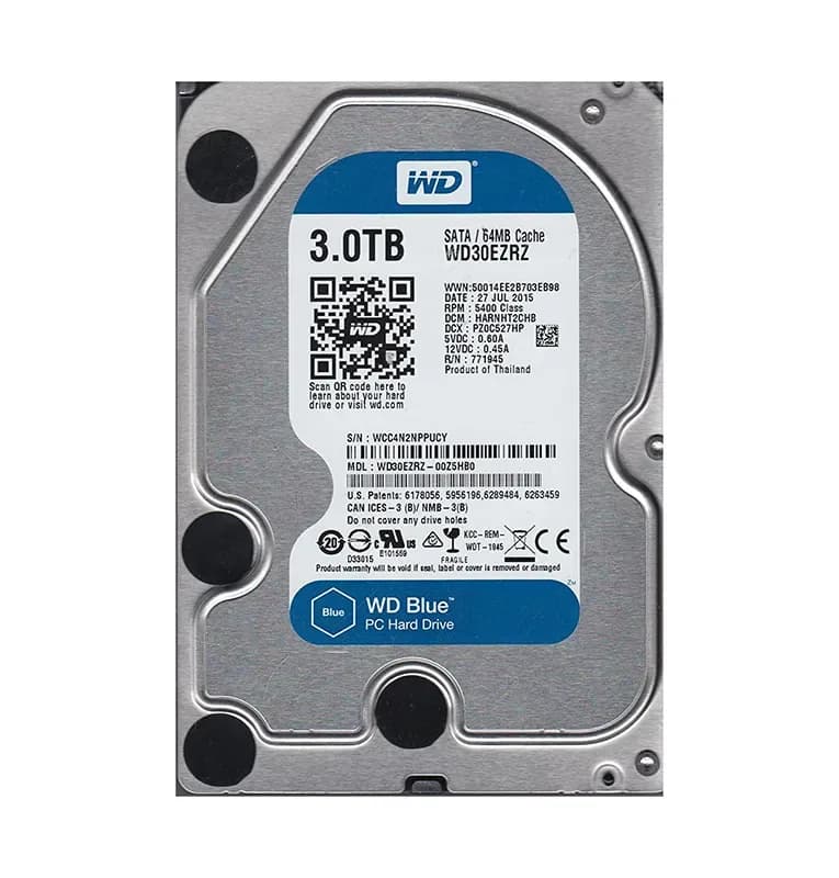 WD30EZRZ-00Z5HB0 - Western Digital 3TB 5400RPM SATA 6Gb/s 3.5-in HDD