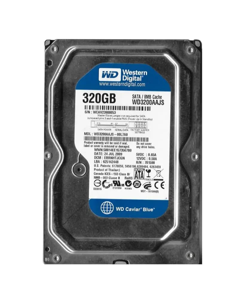 WD3200AAJS-00L7A0 - WD 320GB 7200RPM SATA 3Gb/s 3.5-in HDD