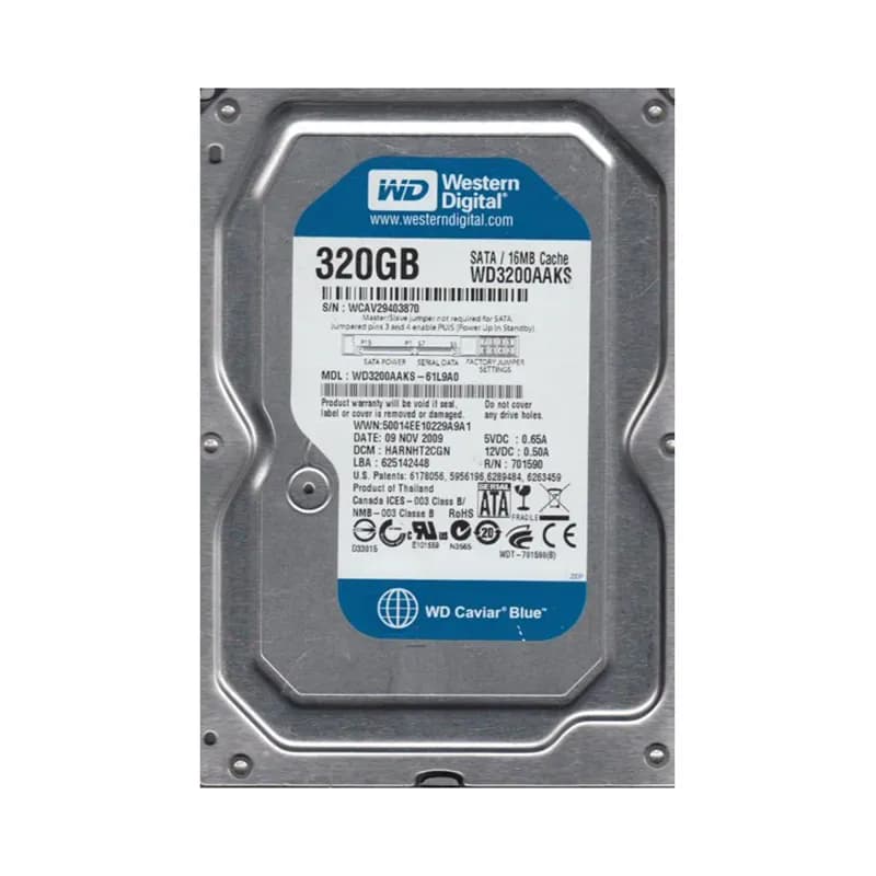 WD3200AAKS-61L9A0 - WD 320GB 7200RPM SATA 3Gb/s 3.5-in HDD