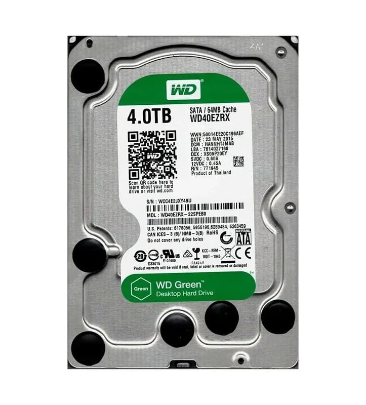 WD40EZRX-22SPEB0 - Western Digital 4TB 5400RPM SATA 6Gb/s 3.5-in HDD