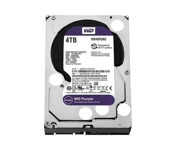 WD40PURZ-85TTDY0 - Western Digital 4TB 5400RPM SATA 6Gb/s 3.5-in HDD