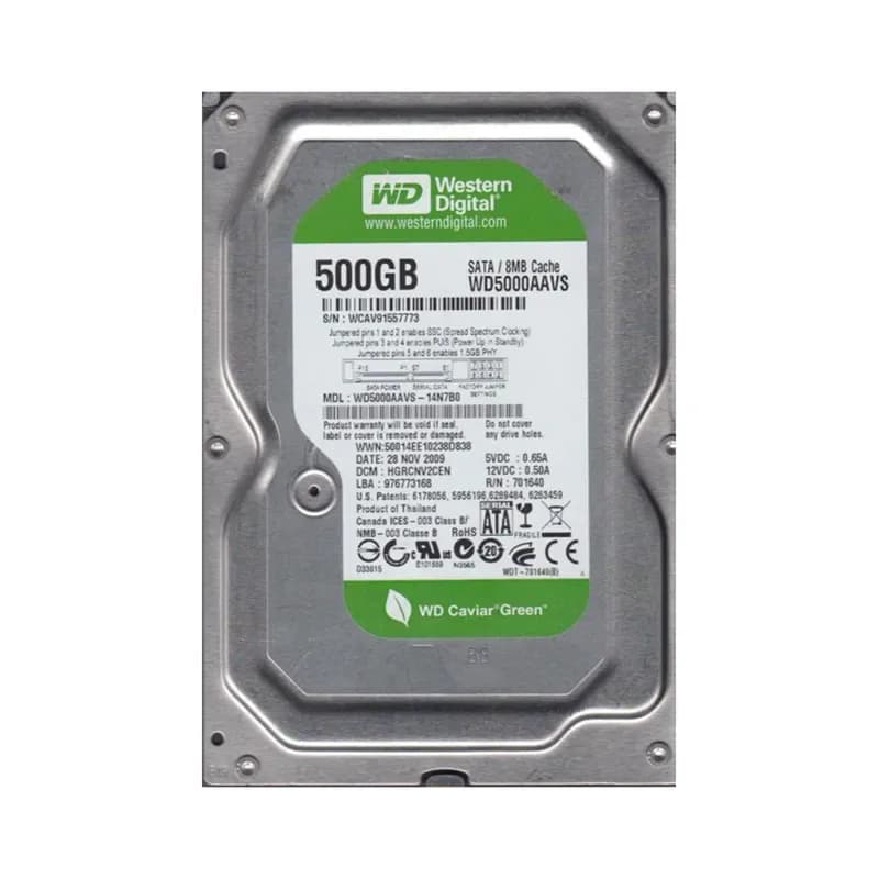 WD5000AAVS-14N7B0 - WD 500GB 7200RPM SATA 3Gb/s 3.5-in HDD