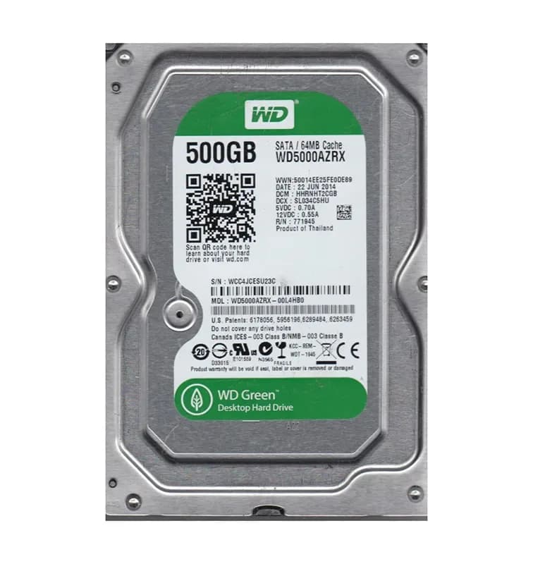WD5000AZRX-00L4HB0 - WD 500GB 5400RPM SATA 6Gb/s 3.5-in HDD