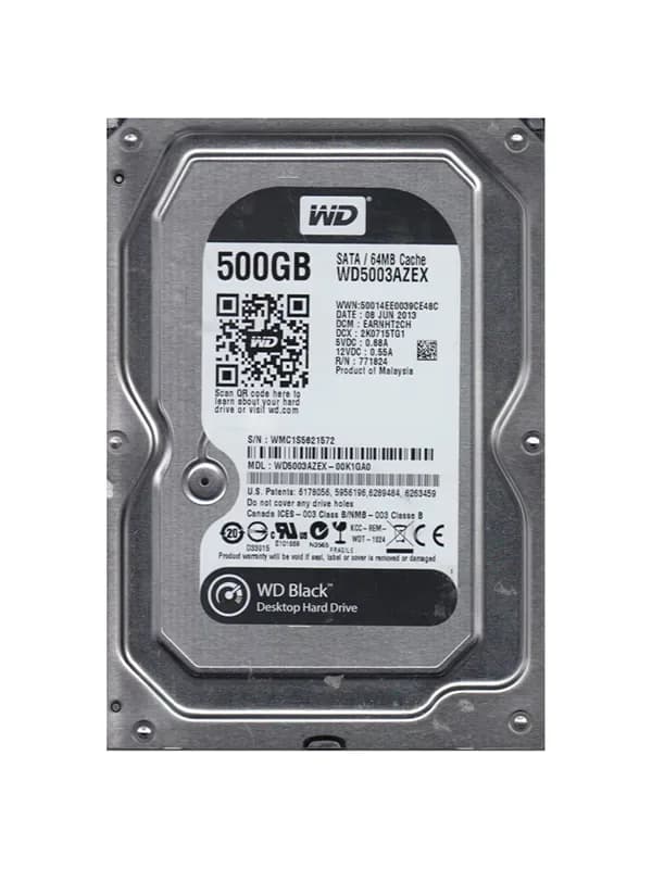 WD5003AZEX - WD 500GB 7200RPM SATA 6Gb/s 3.5-in HDD