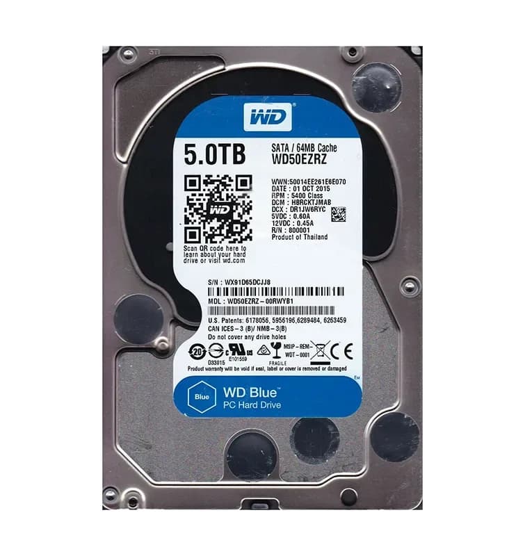 WD50EZRZ-00RWYB1 - Western Digital 5TB 5400RPM SATA 6Gb/s 3.5-in HDD
