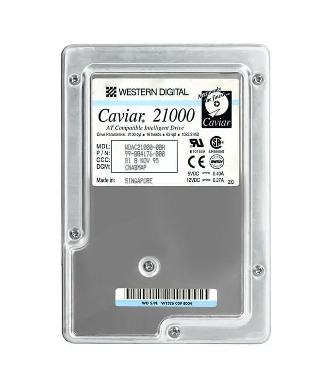 WDAC21000 - WD Caviar 1GB 5200RPM EIDE 128KB Cache 3.5-Inch Hard Drive