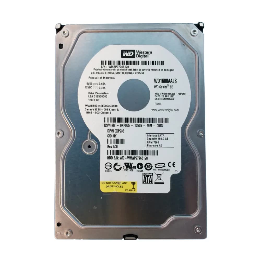 XP935 - Dell 160GB 7200RPM SATA 3Gb/s 3.5-in Hard Drive