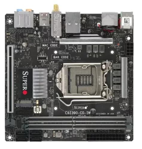 C9Z390-CG-IW - Supermicro Socket LGA1151 Z390 Mini-ITX Board