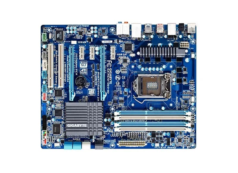 GA-P67X-UD3-B3 - Gigabyte Socket LGA1155 Intel P67 Express Chipset ATX System Board (Motherboard) Supports Core i7/i5/i3/Pentium/Celeron DDR3 4x DIMM