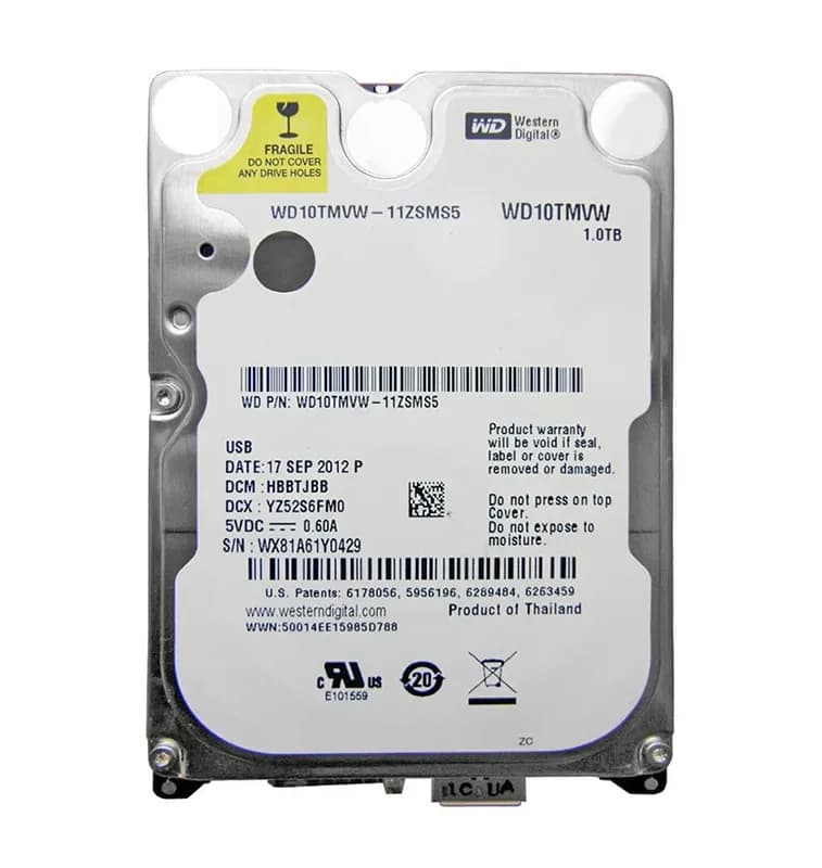 WD10TMVW - Western Digital 1TB 5400RPM USB 3.0 2.5-Inch Hard Drive