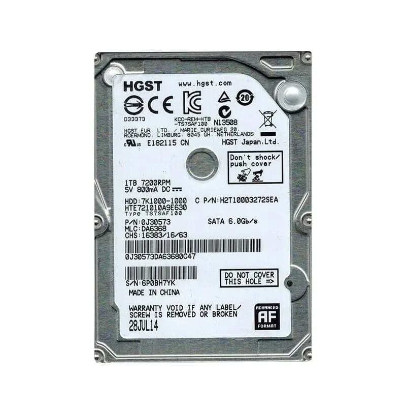 0J30573 - HGST 1TB 7200RPM SATA 6Gb/s 2.5-in Hard Drive