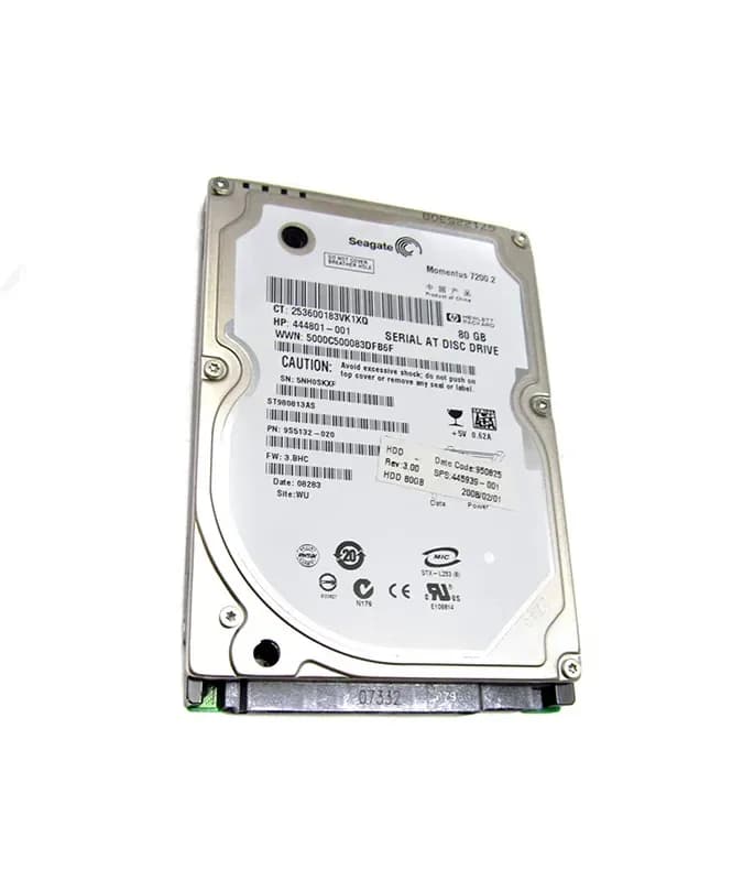 444801-001 - HP 80GB 7200RPM SATA 1.5Gb/s 2.5-in Hard Drive
