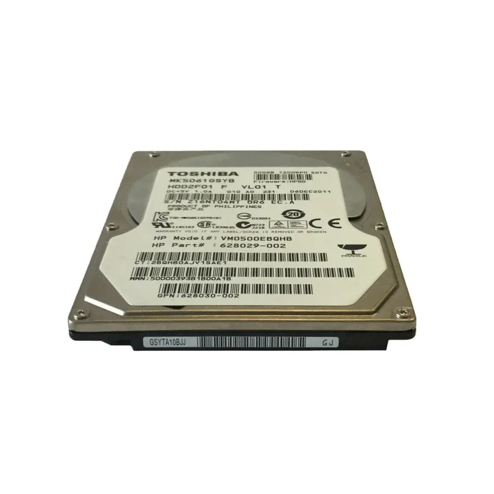 628030-002 - HP 500GB 7200RPM SATA 6Gb/s 2.5-in Hard Drive