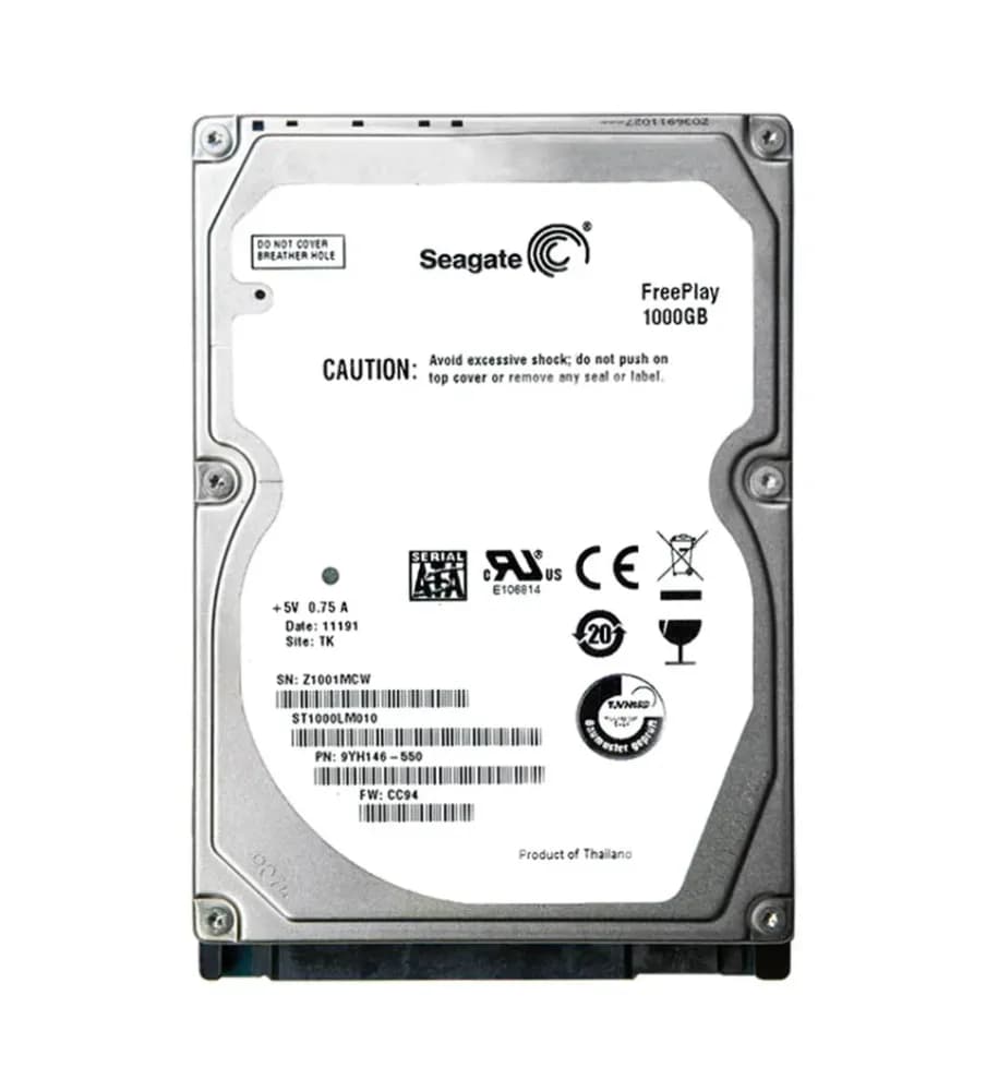 9YH146-550 - Seagate FreePlay 1TB 5.4K SATA 3Gb/s (CE) 2.5" Hard Drive