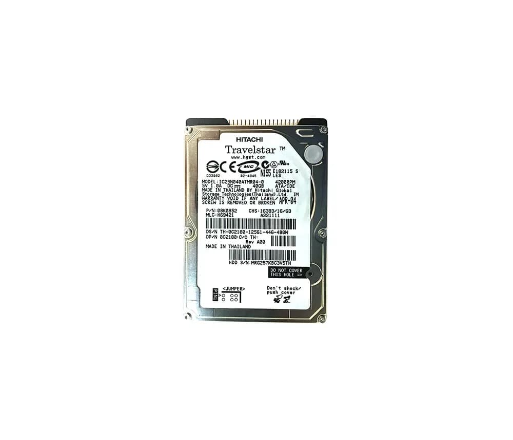 C2180 - Dell 40GB 4200RPM IDE/ATA 8MB Cache 2.5-Inch Hard Drive
